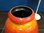 Große orange Bodenvase Bay Keramik 66/50