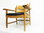 Dänischer Sessel in Eiche Modell Razor Blade Design Henning Kjaernulf