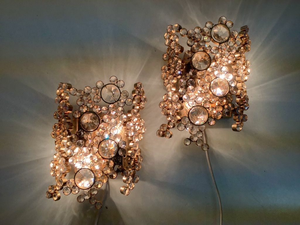 2 Palwa Wall Sconces from the 60s Hollywood Regency