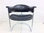Chrom Leder Stuhl Design Vittorio Introini für Mario Sabot 60er 70er
