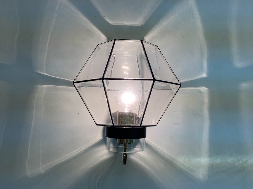 Limburg Glas Wandlampe aus den 70er Jahren